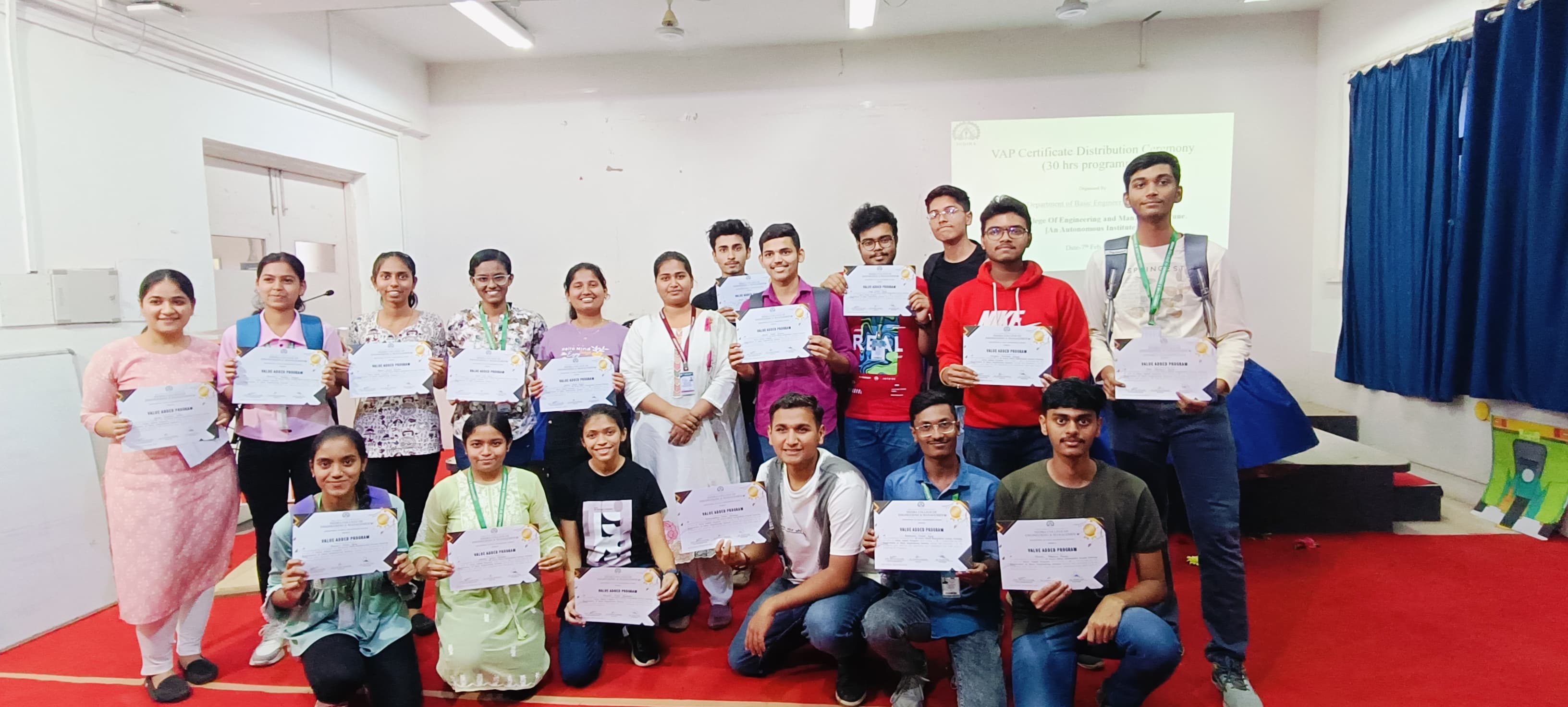 VAP Certificate Distribution Ceremony